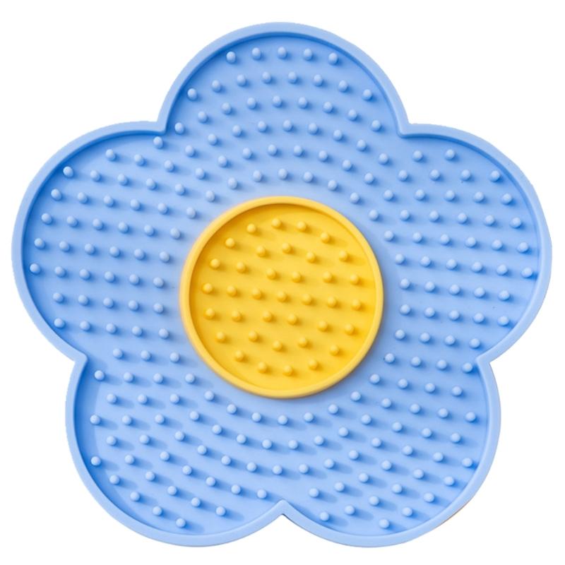 Dog Licking Pad With Suctions Cup Dog Licking Mat Slow Feeders for Wet and Dry Food, Treat, Butter
