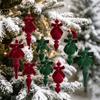 4 PCS/SET Irregular Cone Pendant Christmas Ornament Unique Christmas Ball Set  Wedding Party