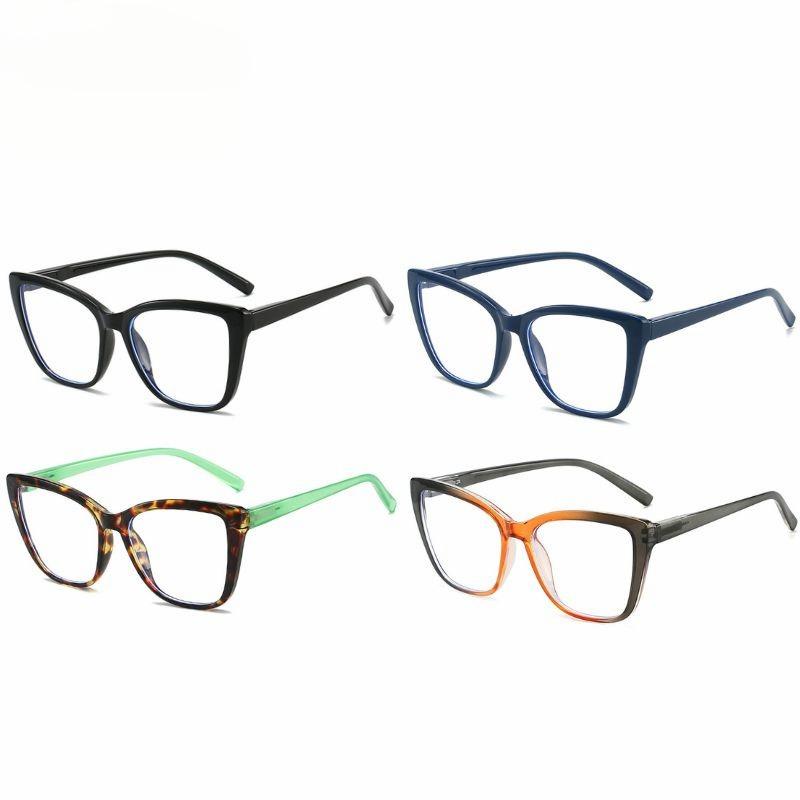 Große Lesebrille, Blaulichtfilterbrille, Modische Lesebrille mit Federbügeln für ältere Menschen, Strahlenschutzbrille