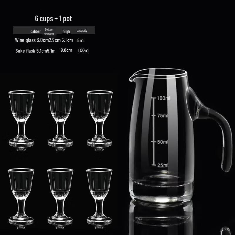 Qiwei Glass Decanter and Wine Dispenser Set