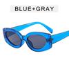 Fashion Rectangle Sunglasses Women  Brand Designer Blue Green Oval Frame Sun Glasses Vintage Men Summer Shades Eyewear Uv400