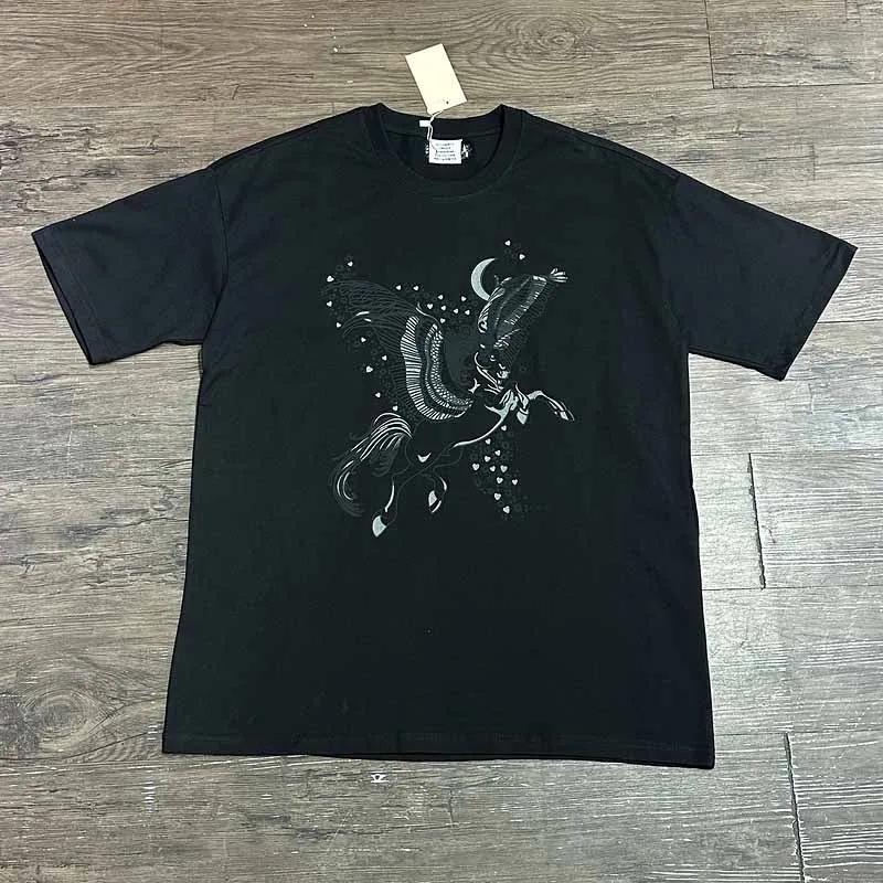 2025 Luxury Vt Logo Full Print Unisex T-shirt T-shirt Hip Hop Super Men Casual Cotton T-shirt Summer Fashion Short Sleeve