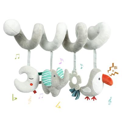 Baby Autositz Spielzeug Aktivitätsspirale Plüsch Hängende Wickelauflage Kinderwagen Buggy Sensorisches Früherziehungsspielzeug für Kleinkind Geschenk
