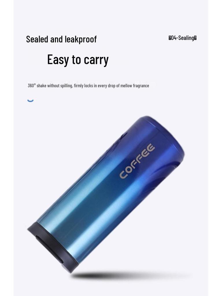Portable Stainless Steel Vacuum Insulated Gradient Coffee Mug