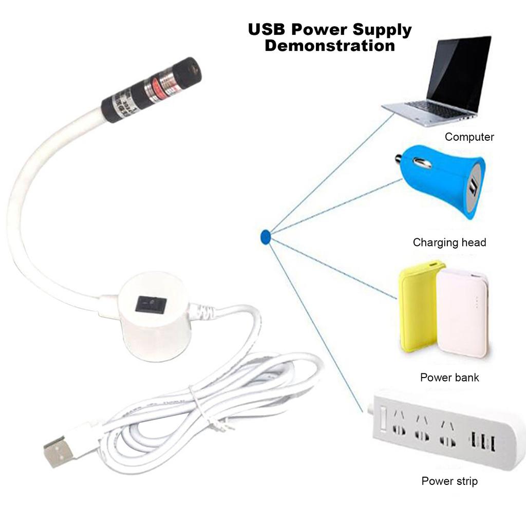 Sewing Vision Guide Light Positioning Beam Quilting Laser Light USB Magnetic Base Line/Cross Cutting Sewing Machine Accessories