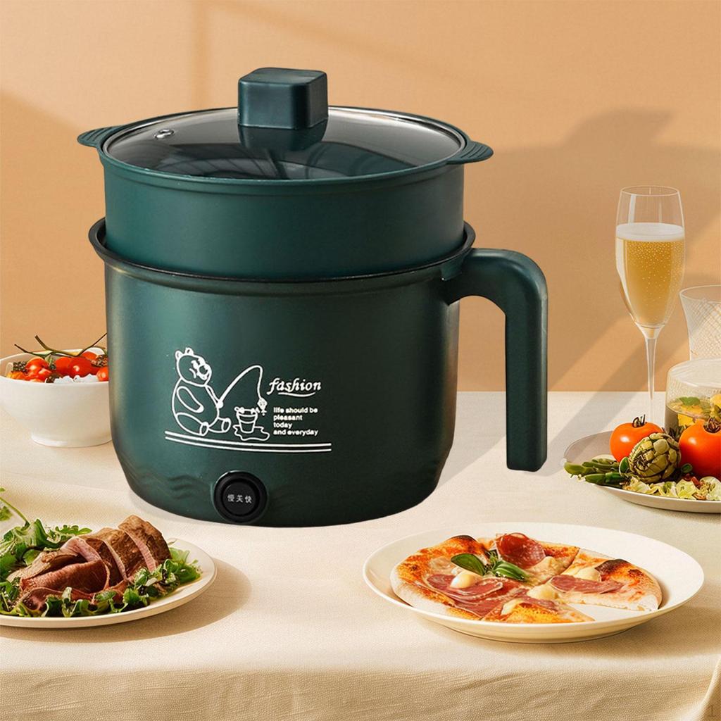 Small Electric Rice Cooker 600W Noodles Cooking Pot for Ramen Dumpling Steak Only