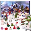 2025 Advent Calendar Countdown to Christmas Gnome Christmas Stuffed Rudolph Plush for Gift Holiday Tabletop Christmas Decoration