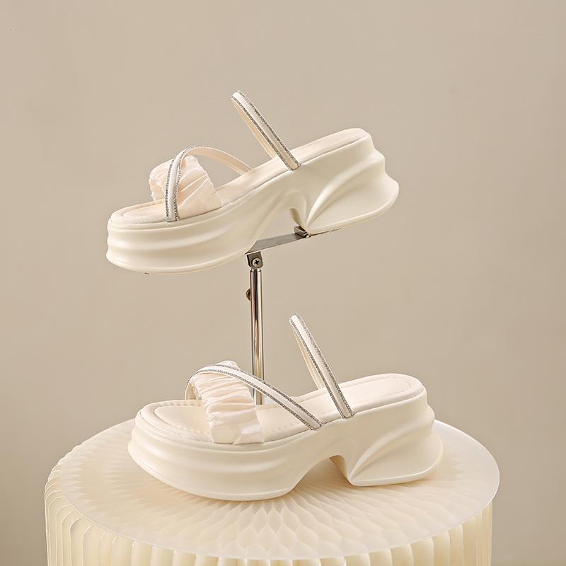 Fashion Female Shoes Slippers Women Summer Platform Slides Fashion 2025 Soft Luxury Scandals Slippers Casual Shoes Woman 2025 Platform P