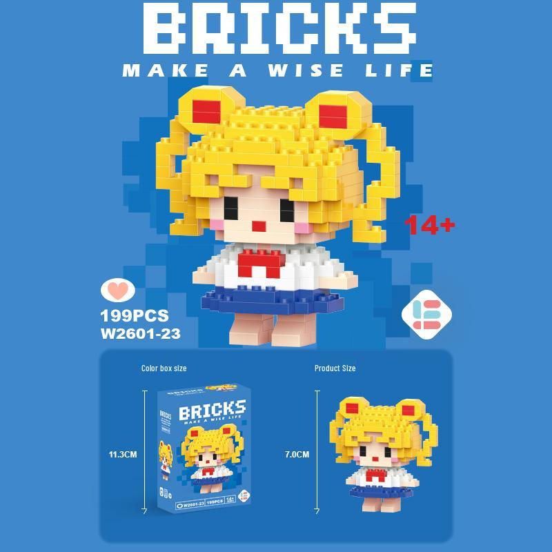 StellaLou Cartoon Minifigure Building Blocks – Educational Assembled Toys Blind Box Gift