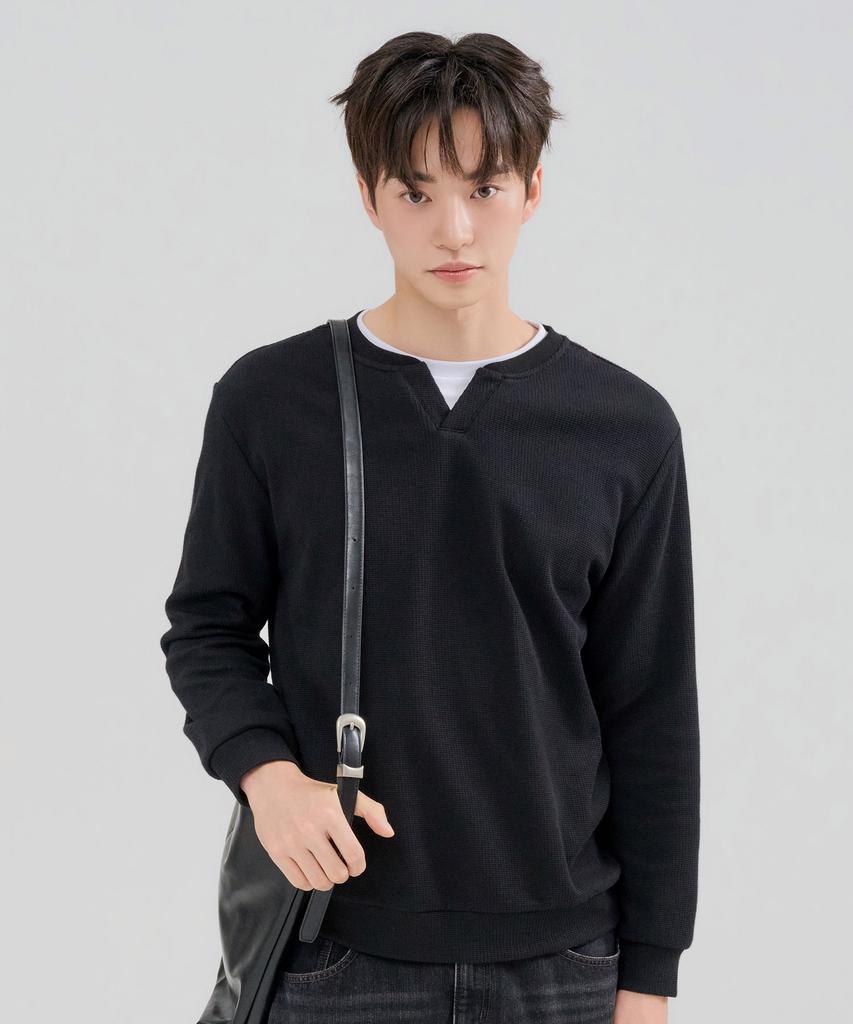 CHASECULT Men'S Layered Sweatshirt With Modified Neckline - Ferk5119B03