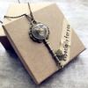 Retro and beautiful dandelion necklace plant dried flower glass ball pendant men's and women's collarbone sweater chain with accessories