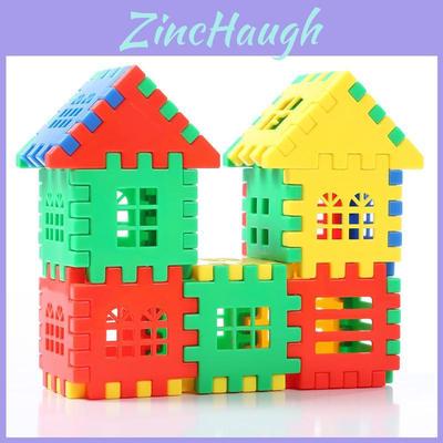 Colorful Plastic House Construction Set For Toddlers Diy Assembly 4.1g