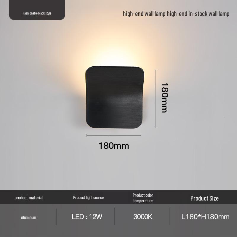 Nordic Modern Minimalist Wall Lamp - Designer Style for Living Room, Bedroom, Hallway, or Stairway.