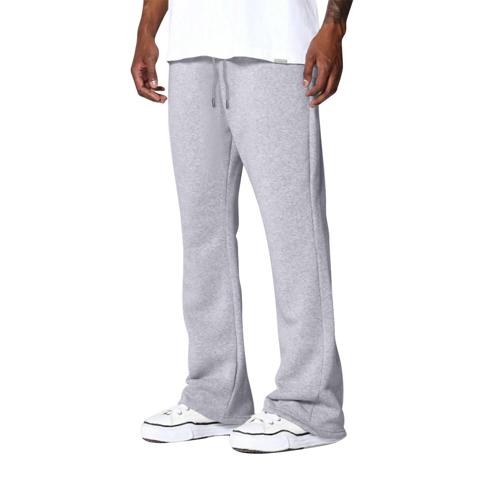 

Мужские однотонные свободные спортивные штаны с широкими штанинами, мужские повседневные модные спортивные штаны M