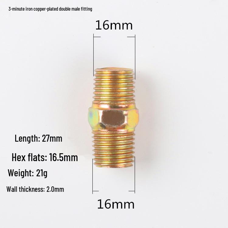 Adaptateur Réducteur Pneumatique Haute Pression pour Tuyau d'Eau avec Filetages Mâles Doubles en Pouces (1/8, 1/4, 3/8, 1/2)
