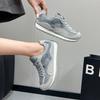 Korean Version of Fashionable Versatile Soft-soled Breathable Casual Sports Shoes for Women's Summer 2025 New Splicing Cotton Forrest Gump Shoes