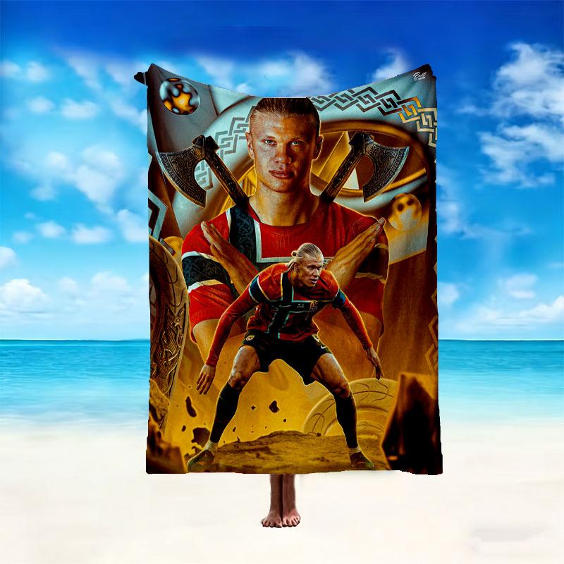Erling Haaland Blanket Lightweight Print Throw Blanket For Couch, Bed, Car, A Heartfelt Gift for Your Family and Friends