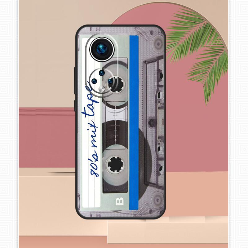 

Vintage Cassette tape retro style Case For Honor Magic 7 Lite 5 6 Pro 200 400 Honor X9c X9b X9a X8b X8a X8 X9 50 70 90 Cover Honor 90