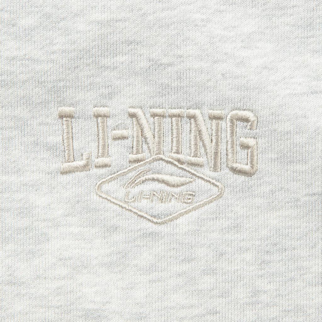Li Ning Sports Lifestyle Series Solid Color Simple Polo Neck Versatile Comfortable Loose Sweatshirt Unisex Sweatshirt AWDVE17-8