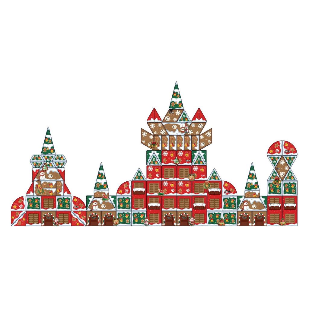 Magnetic Tiles Building Blocks - DIY Christmas Tree Ornament Toys & Magnet Puzzles for Kids