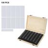 HILIFE Coin Storage Box With Adjustment Pad 20/30/50/100PCS Adjustable Wooden Commemorative Coin Collection Case Holder CapsulesGood product
