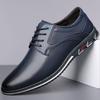 New Men'S Pu Leather Derby Shoes Big Size 38-53 Comfortable Breathable Lace Up Formal Casual Business Shoes Non-Slip Sneakers