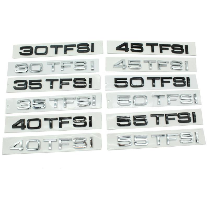 Auto 30 35 40 45 50 55 60 TFSI ABS Lettere Emblema Badge Adesivo Logo per Audi A4 A5 A6 A7 A8 Q3 Q5 Q6 Q7 Q8 A3