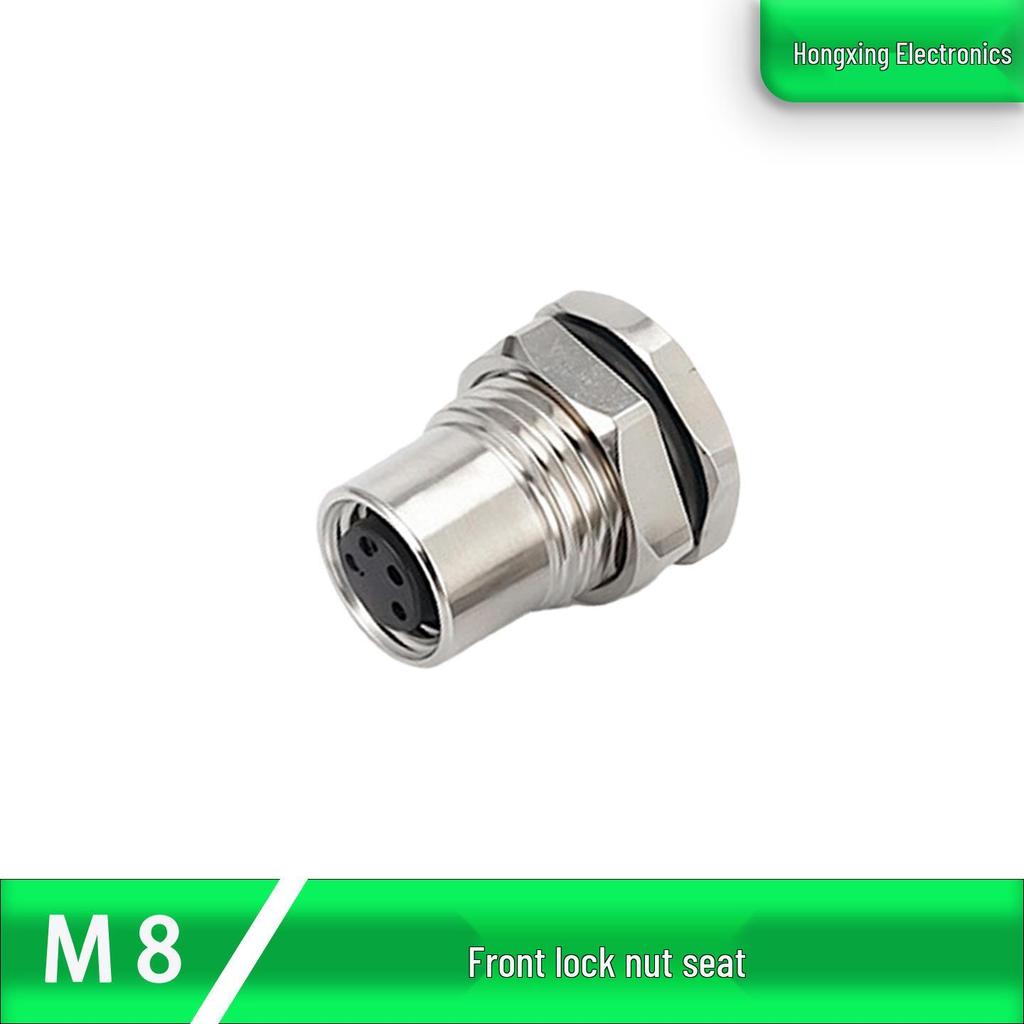 M8 Aviation Plug Solder-Type 3/4-Pin Male/Female Potted Waterproof Connector