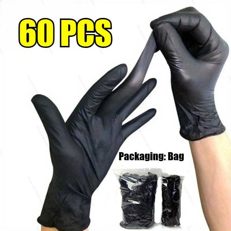 Black Latex Wash Gloves Antistatic Glove Disposable Nitrile Waterproof Gloves Dish Washing Kitchen Household Cycling Once Gloves
