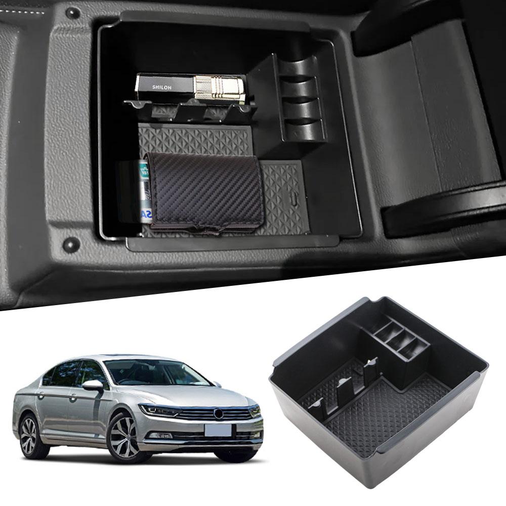 

Автомобильный подлокотник, ящик для хранения, лоток для Volkswagen VW Passat B8 Седан Вариант Alltrack 2018 2017 2016, центральная консоль, перчаточный ящик, кейс чёрный