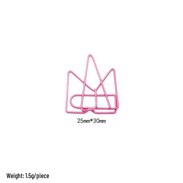 Electroplated Cartoon Insect & Plant Paper Clip Set for Organization