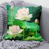 Car Living Room Sofa Cushion Cover Luxury Home Decoration Pillow Cover Chinese Style Lotus Koi Pattern