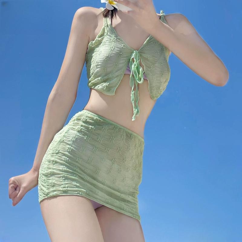 New Bikini Hot Girl Pure Lace One Piece Set to Make Her Look Thin