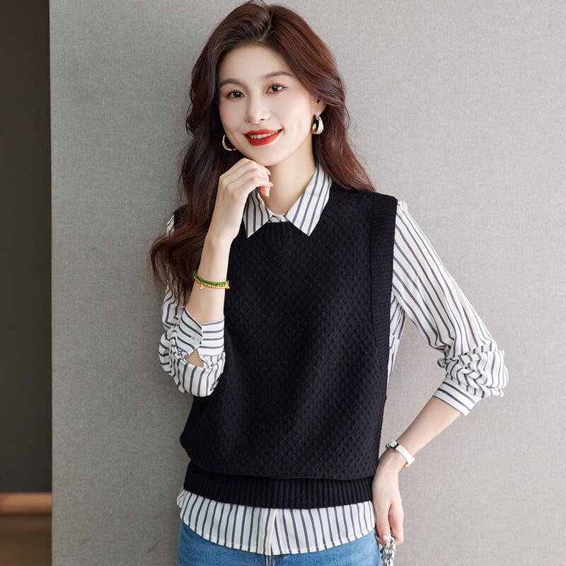 SNOWFLYING Women s Merino Wool Seamless Knit Vest XL