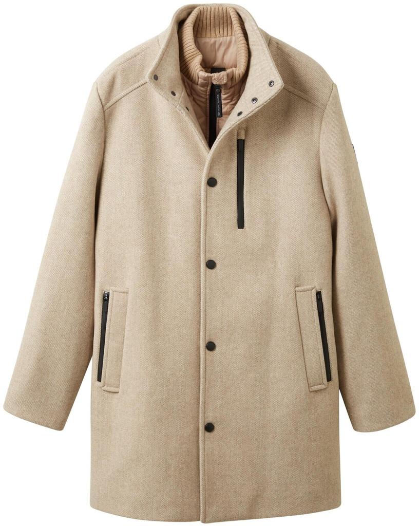 Coat Tom Tailor 2 In 1 Mantel (1037349) Beige-brown, Structure Wool