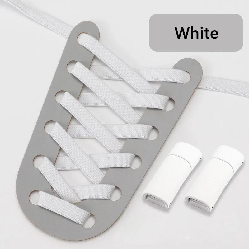 Magnetic Shoe Laces Clip Flat Elastic Stretch Laces Sneakers Lazy No Tie Shoelaces Woman Men Children Casual Shoelace for