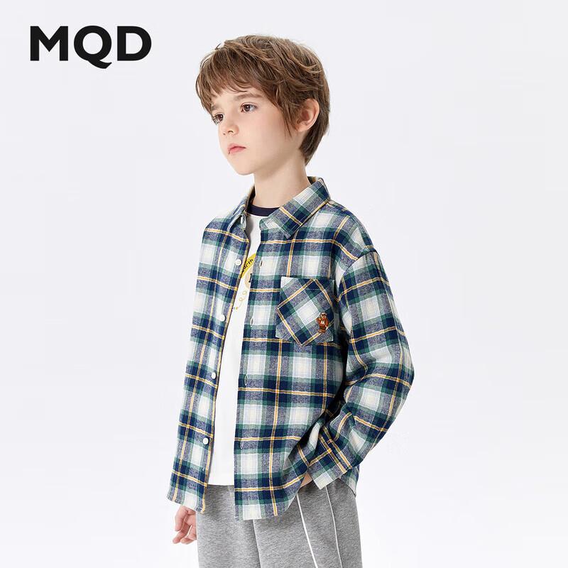 

MQD Boys Long Sleeve Lapel Cotton Shirt 110