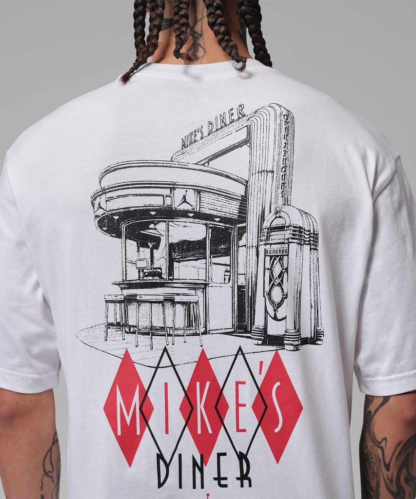 Nike Jordan T-Shirt M - White:Black:University Red / If3161-100