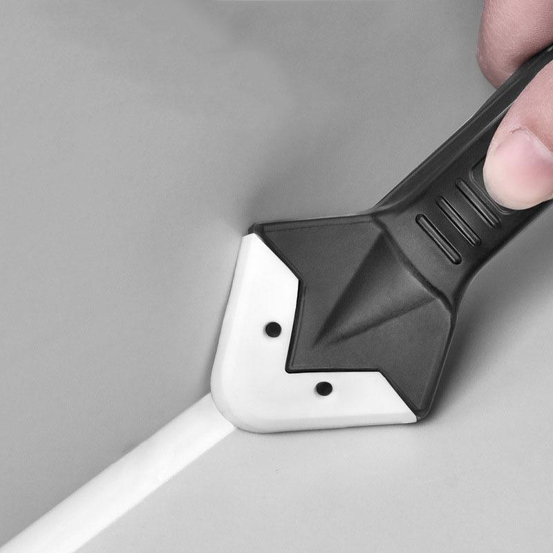 Silikon Schaber Abzieher Kleber Entferner Messer Verfugen Winkel Schönheit Riss Kelle Werkzeug Fugenkratzer Set 3in1 Multifunktional Zuhause