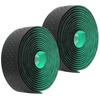 Punching Style 1Pair Road Bike Handlebar Tapes NonSlip Bicycle Handle Bar Wrap Belt(Black Green )
