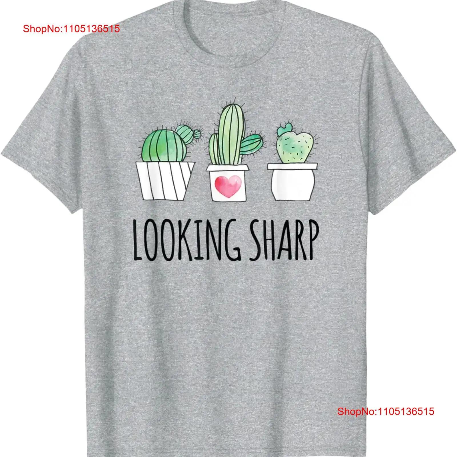 

Looking Sharp T Shirt Funny Gardeners Flowers Succulent Cactus vintage Washed Stretched streetwear Stylish Slightly homme S разноцветный