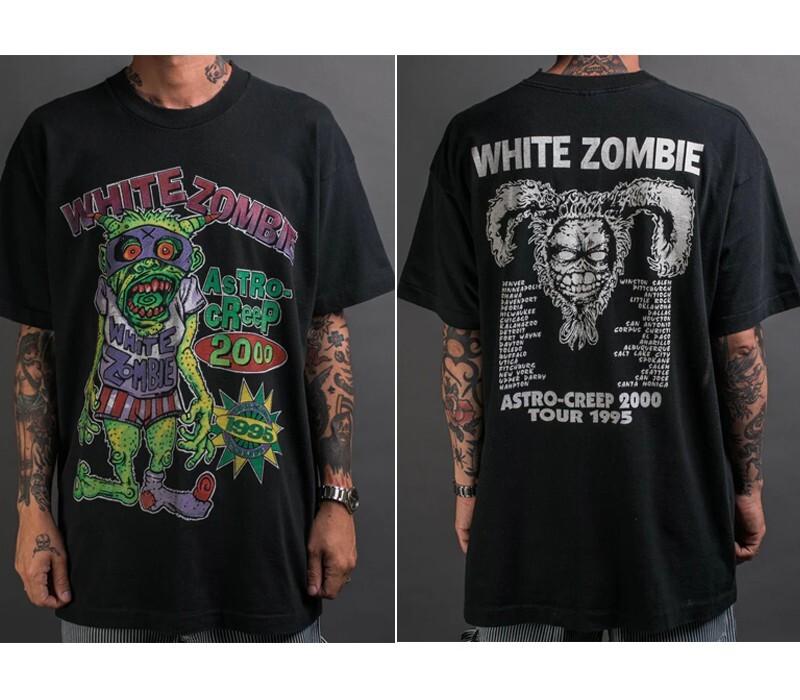 

1995 White Zombie AstroCreep 2000 Tour TShirt Reprint 2 sided Unisex T-Shirt XXL