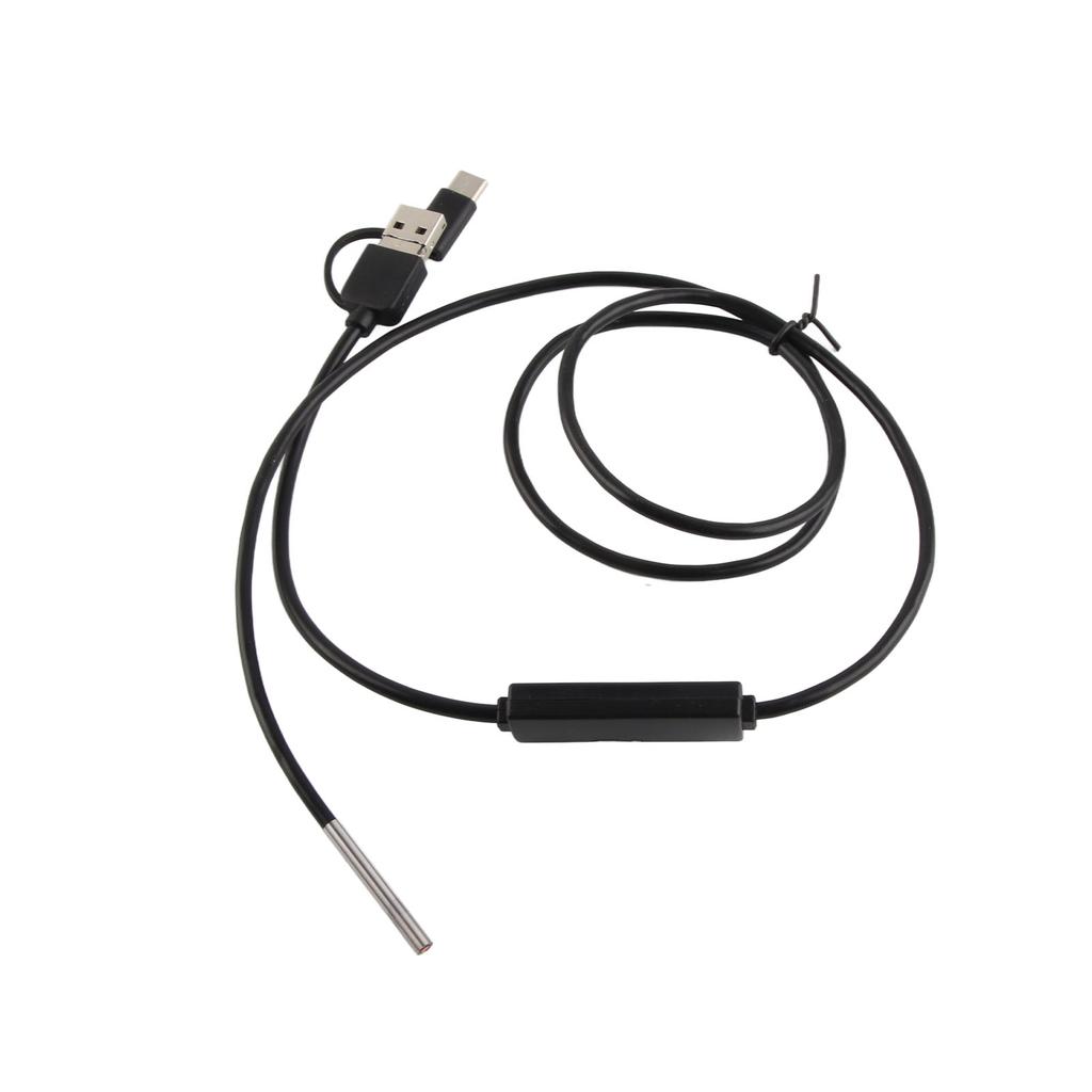 Endoscope Waterproof Portable Adjustable LED Lights 3.9mm Endoscope 3 in 1 Practical for Android for Type‑C Interface