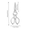 Gourd Shape BBQ Scissor Removable Chicken Bone Scissor Food Scissor Kitchen Scissor  Fish