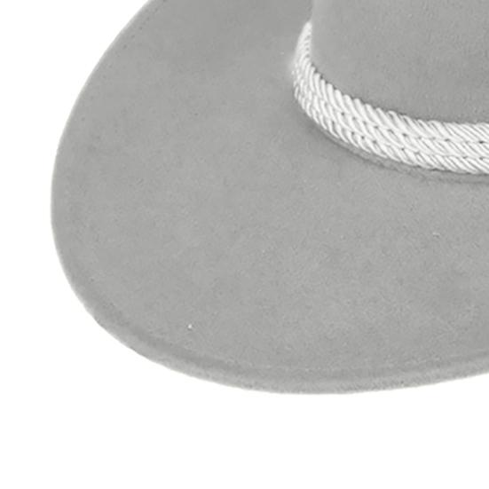 Trilby Cap Cowboy Style Adjustable Wide Brim Jazz Cap Costume Accessory for Horse Riding