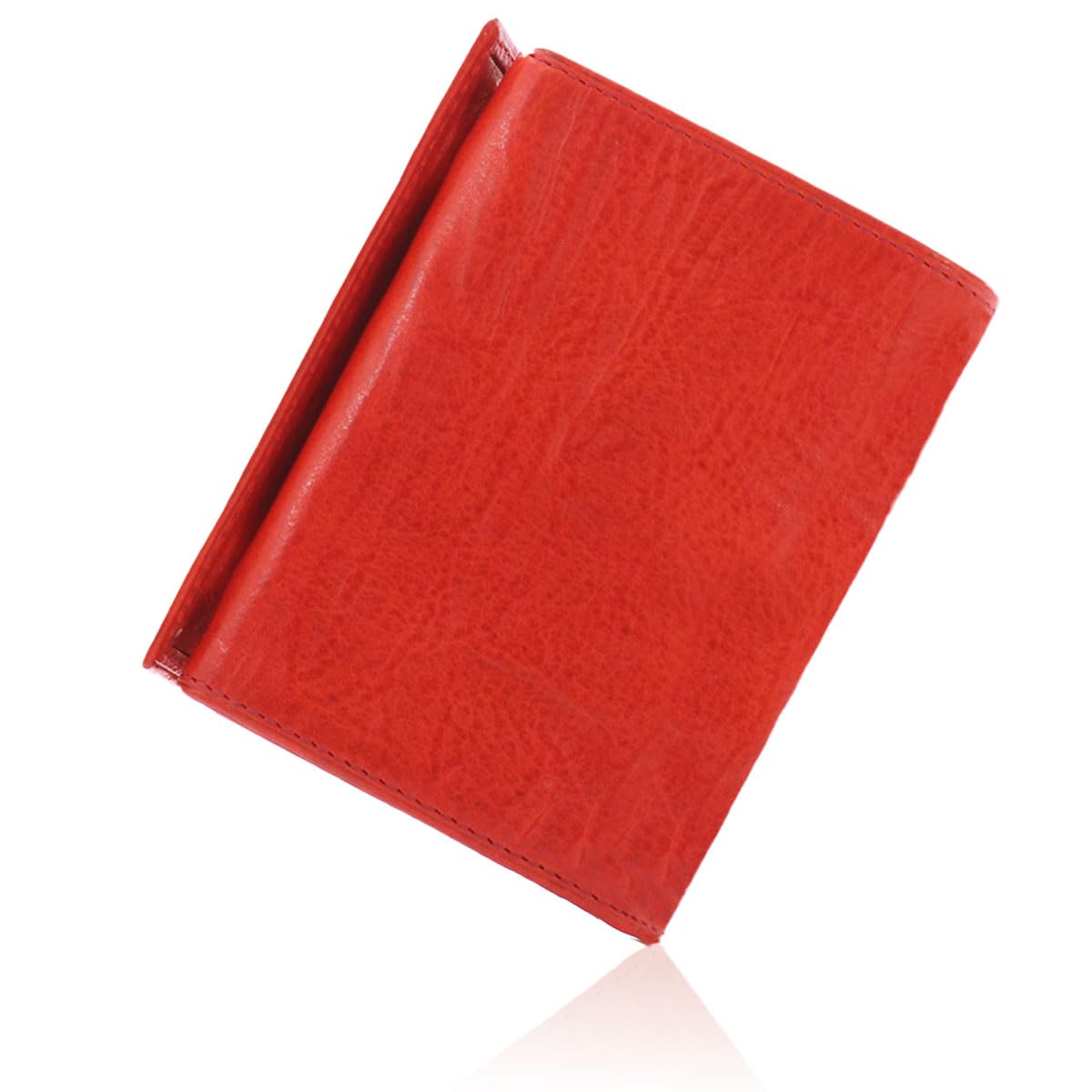 

Гаманець біфолд тип коробка гаманець для монет SOD009B коров яча натуральна шкіра шкіра наша лімітована кастомна модель червоний [Sonne] чоловічий червоний