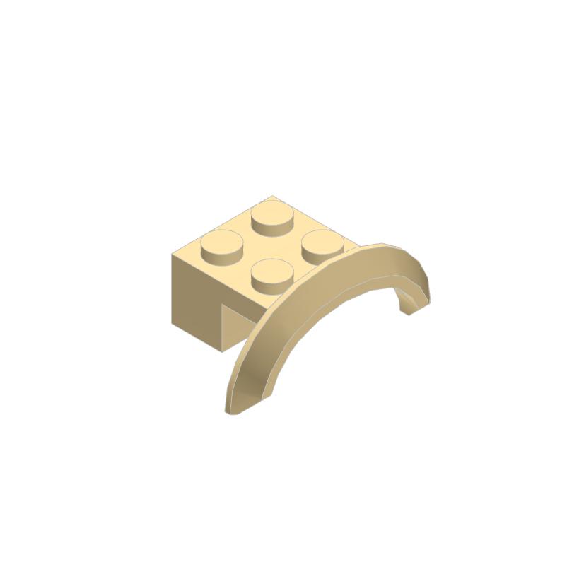 50pcs Mudguard 98282 4x2 1/2x1 Building Blocks Kit Arch Rounded Vehicle Bricks Particle Puzzle Idea Toys Children Kid Gifts