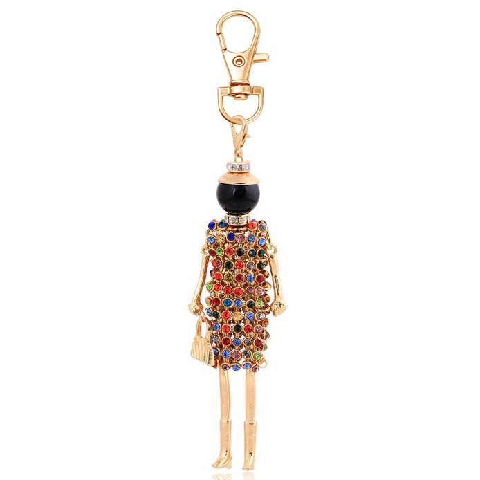 Fashion Keychain For Women Charm Key Chain Bag Pendant Holder Jewelry Handmade Girl Gift Jewelry