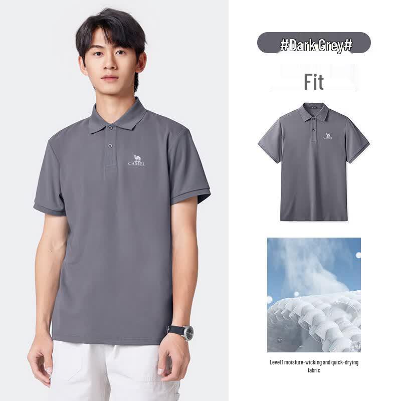 Camel Unisex Short Sleeve Polo Shirt