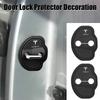2/4Pcs Silicone Car Door Lock Cover Protective Decoration Case For Model 3 Y S 2021 Roadster Cybertruck Juguete K80 SpaceX